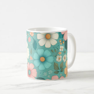 Taza De Café Pétalos Pastel