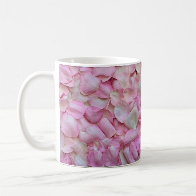 Taza De Café Pétalos rosa rosados (Izquierda)