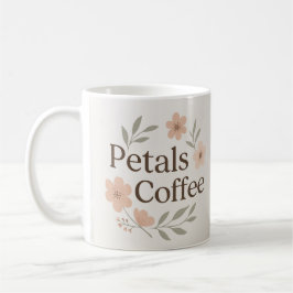Taza De Café Petals y café Floral Mug