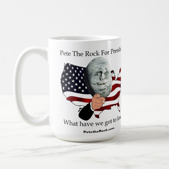 Taza De Café Pete President ¿Qué tenemos que perder Coffee Mug? (Izquierda)