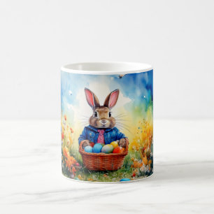 Taza De Café Peter Easter Bunny con huevos de Pascua