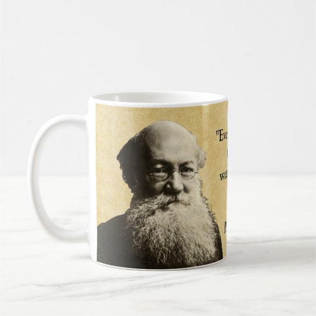 Taza De Café Peter Kropotkin cita a pobres y ricos (Izquierda)