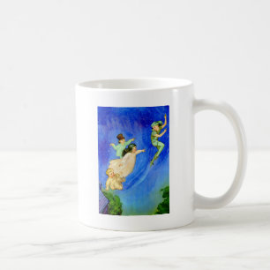 TAZA DE CAFÉ PETER PAN, WENDY, JOHN Y MICHAEL VOLAN FUERA