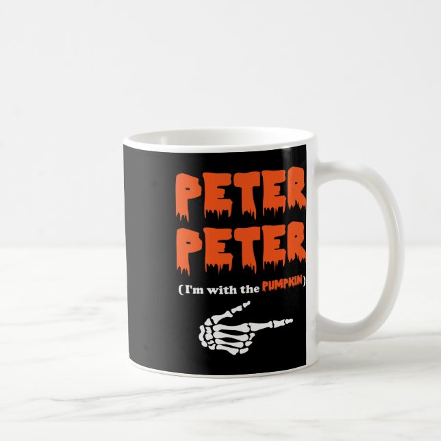 Taza De Café Peter Peter, estoy con el disfraz de Halloween de  (Derecha)