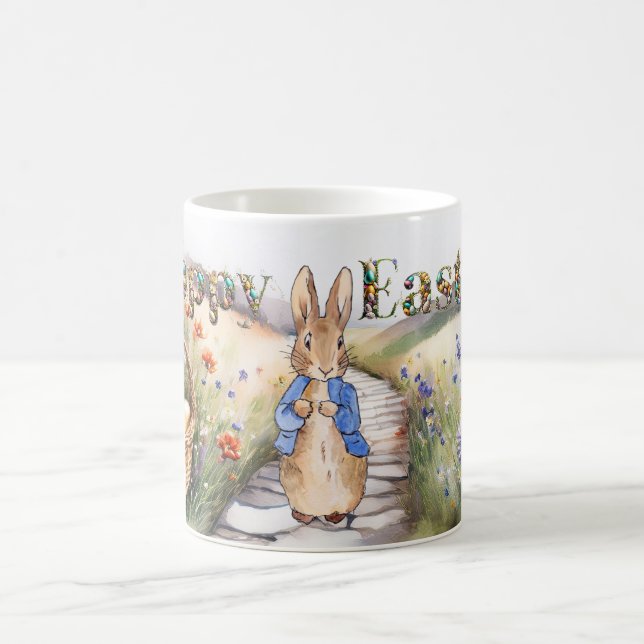 Taza De Café Peter the Rabbit feliz Pascua (Centro)