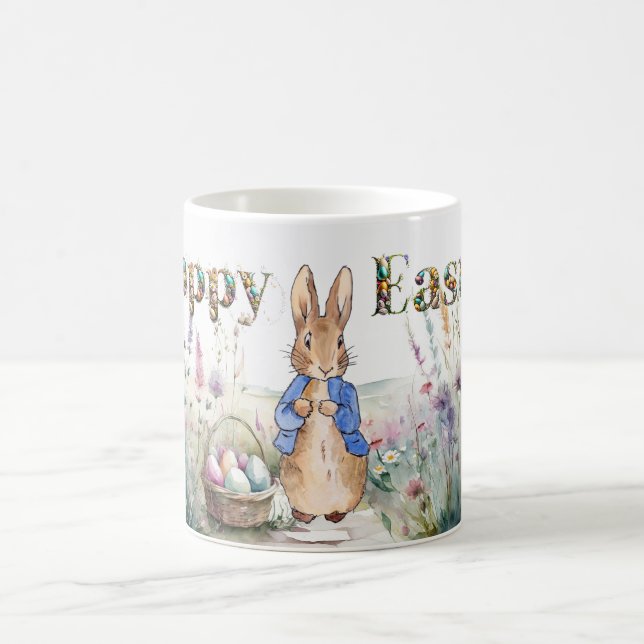 Taza De Café Peter the Rabbit feliz Pascua (Centro)