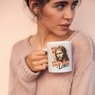 Taza De Café Petición divina: Hazme conocer tus caminos, Señor