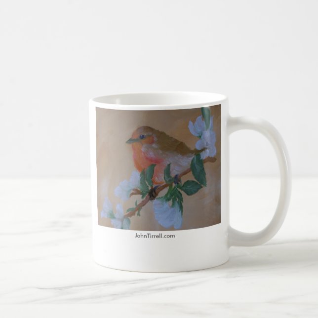 Taza De Café Petirrojo anaranjado de Breasted, JohnTirrell.com (Derecha)