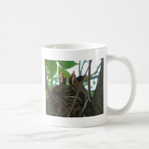 Taza De Café Petirrojo con los bebés