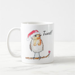 Taza De Café Petirrojo de Navidad