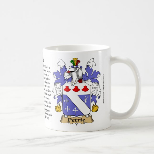 Taza De Café Petrie, el origen, el significado y el escudo (Derecha)