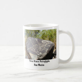 Taza De Café Petroglifo grande de las ovejas del cuerno