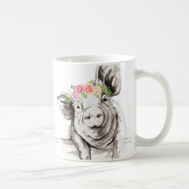 Taza De Café Petunia Pig Mug (Derecha)