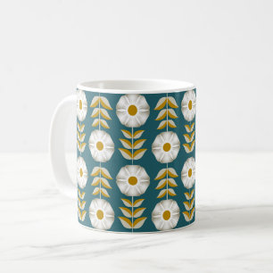 Taza De Café Petunias blancas