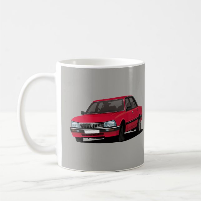 Taza De Café Peugeot 505 - rojo - (Izquierda)