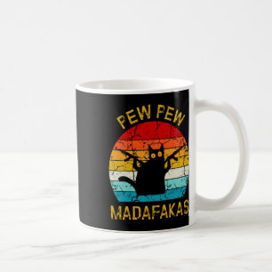 Taza De Café Pew Madafakas Pew provoca a curioso gato negro ret