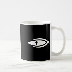 Taza De Café Pez Cruz Jesús Oraciones Cristianas Hombres Mujere