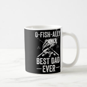 Taza De Café Pez de papá divertido B Padre pescador