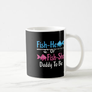 Taza De Café Pez-él o Pez-ella Papá a ser Revelación de Género