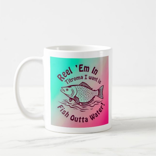 Taza De Café Pez Fuera del Agua (Izquierda)