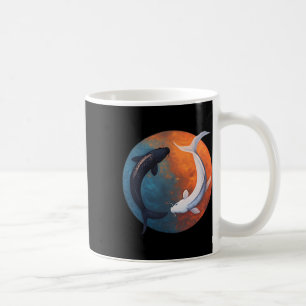 Taza De Café Pez Koi Japonés Yin Y Yang Hombres Mujeres Pescado