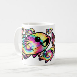 Taza De Café Pez Koi Tie Dye