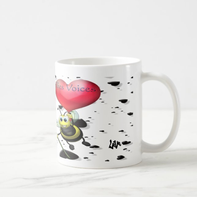 Taza De Café PFV Abeja Romántica (Derecha)
