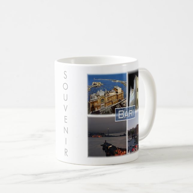 Taza De Café PGL023 BARI, Apulia, Italia, Europa, café Mug (Anverso derecho)