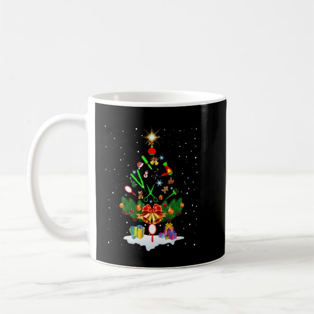 Taza De Café Ph Hair Stylist Merry Christmas Tree Costume Haird (Izquierda)