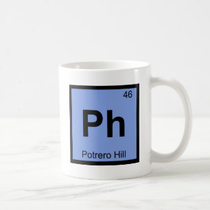 Taza De Café PH - Símbolo de la química de San Francisco de l