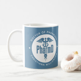 Taza De Café Pharm Médica de Farmacia Graduado Farmacéutico Far