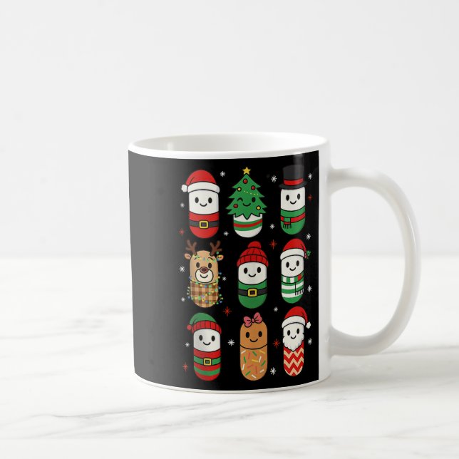 Taza De Café Pharmacy Christmas Xmas Vibes Pharmacist Pharm Tec (Derecha)