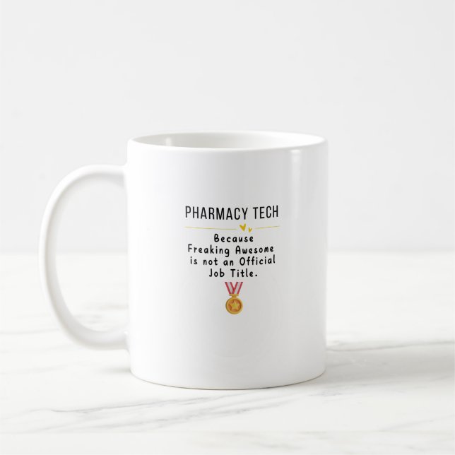 Taza De Café Pharmacy Tech T-Shirt (Izquierda)