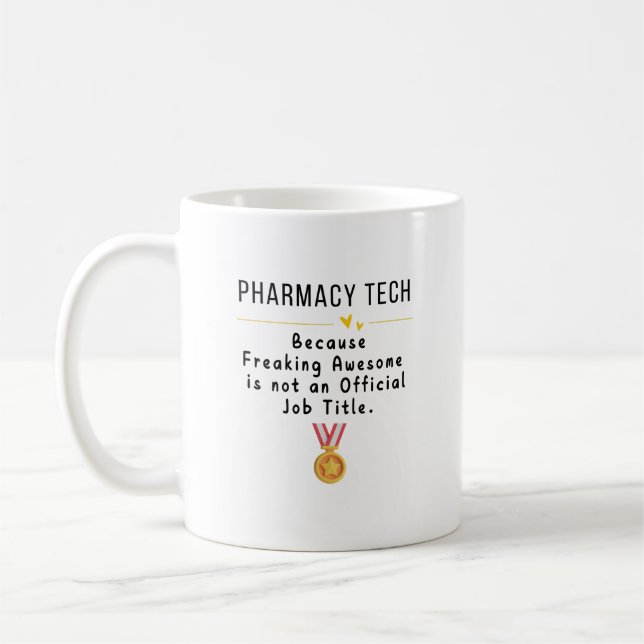 Taza De Café Pharmacy Tech T-Shirt (Izquierda)