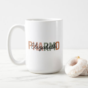 Taza De Café PharmD Personalizado, Regalo de Farmacéutico con N