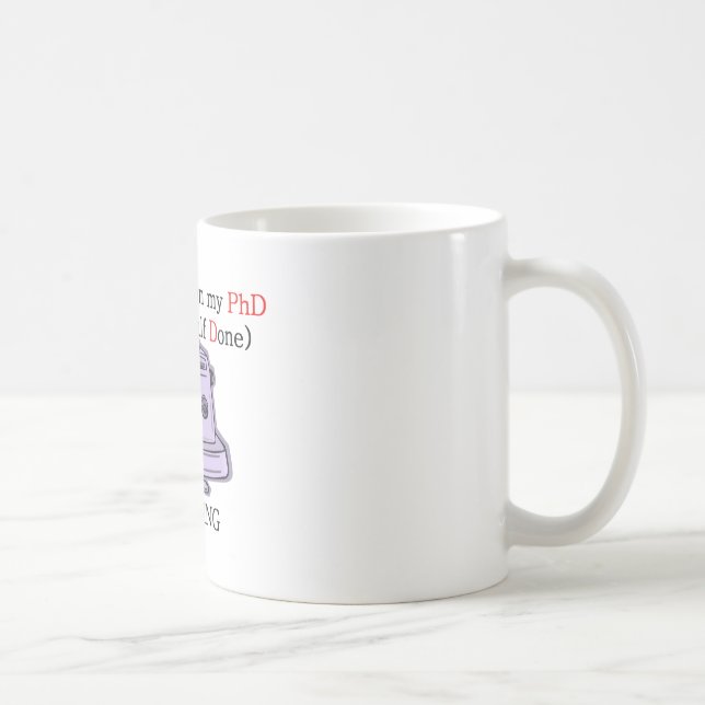 Taza De Café PhD de costura (Derecha)