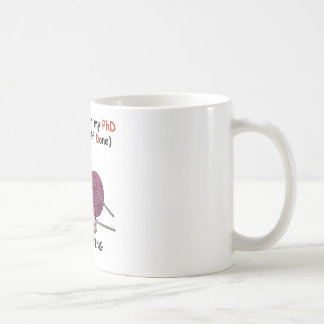 Taza De Café PhD en hacer punto