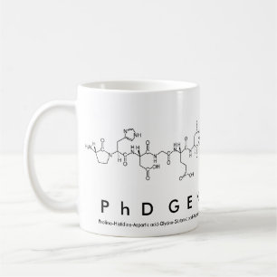 Taza De Café PhDGeneticista péptido nombre mug