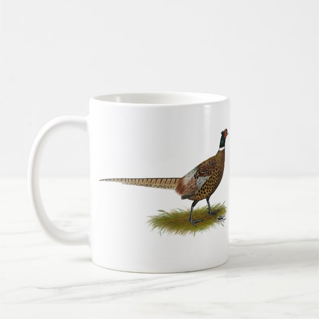 Taza De Café Pheasant Rooster (Izquierda)