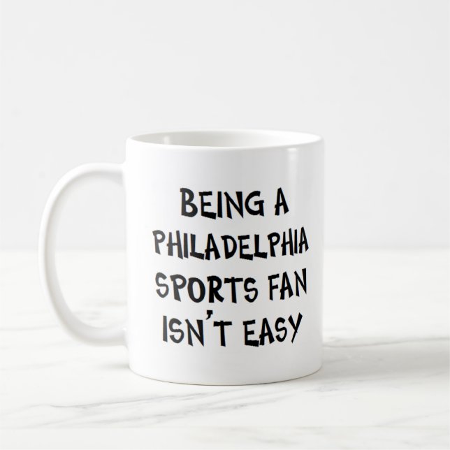 Taza De Café philadelphia sports fan, being (Izquierda)