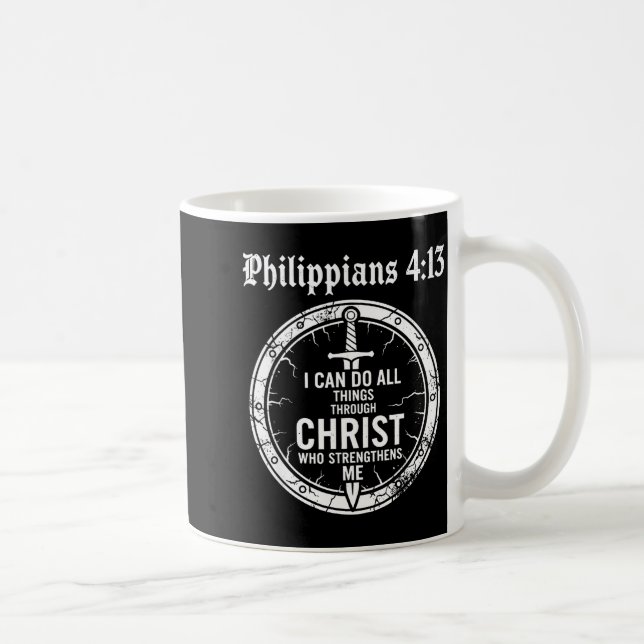 Taza De Café Philipans 4_13 Christian Bible Verse Faith Scriptu (Derecha)