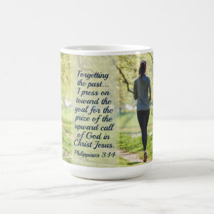 Taza De Café Philippians 3:14 presiono hacia la llamada ascende