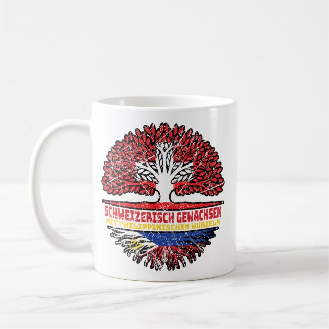 Taza De Café Philippinen Philippinisch Schweizer Schweiz Baum (Izquierda)