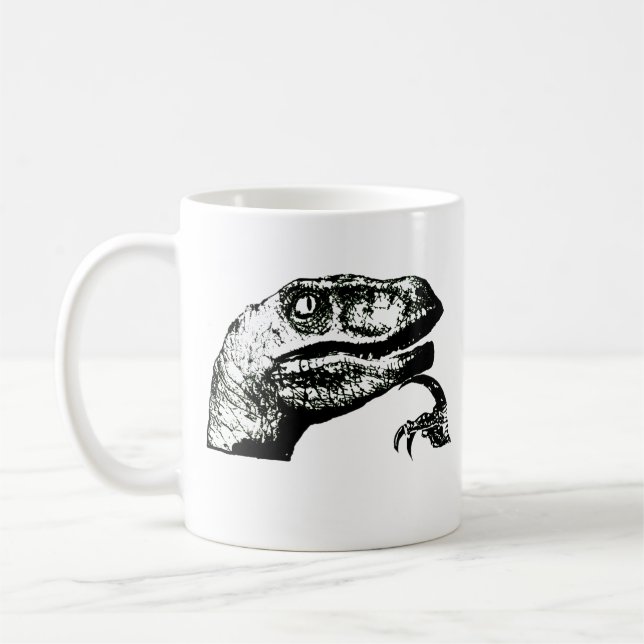 Taza De Café ¿Philosoraptor - buena mañana? (Izquierda)