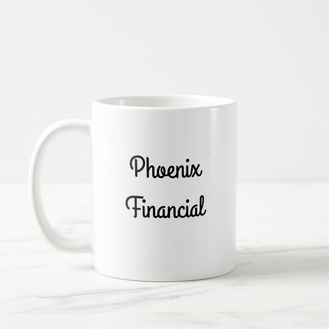 Taza De Café Phoenix Financial Coffee Mug - Diseño de mano izqu (Izquierda)