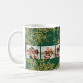 Taza De Café Photo Collage Custom Elegant Grandma's Christmas
