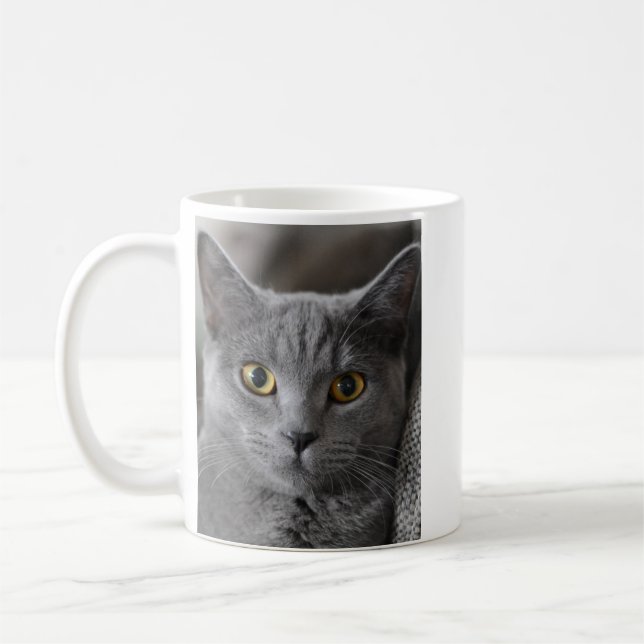 TAZA DE CAFÉ PHOTO CUSTOM COFFEE CAT PET MUG (Izquierda)