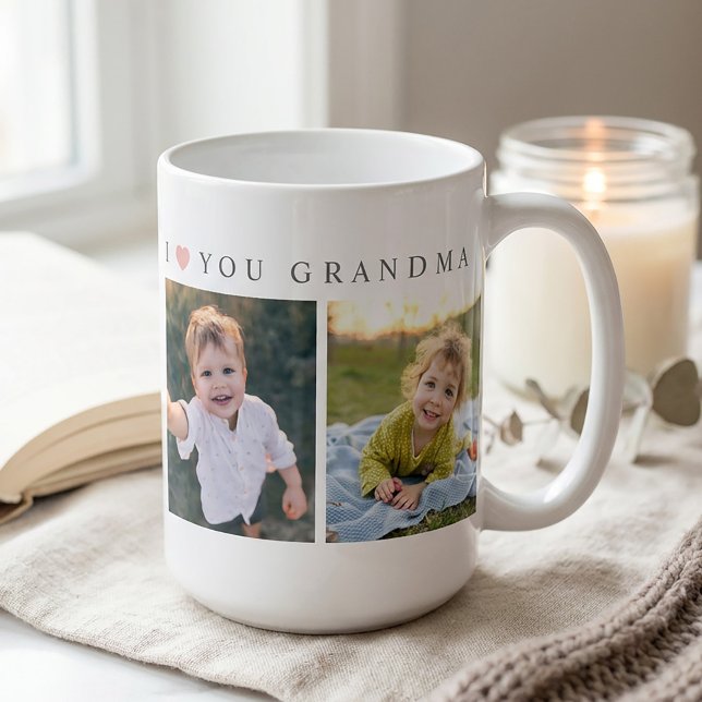 Taza De Café Photo Love You Grandma (Subido por el creador)