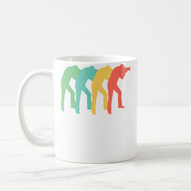 Taza De Café Photographer Retro Pop Art Photography Graphic (Izquierda)