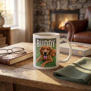 Taza De Café PhotoPop Foto de Mascota Personalizada